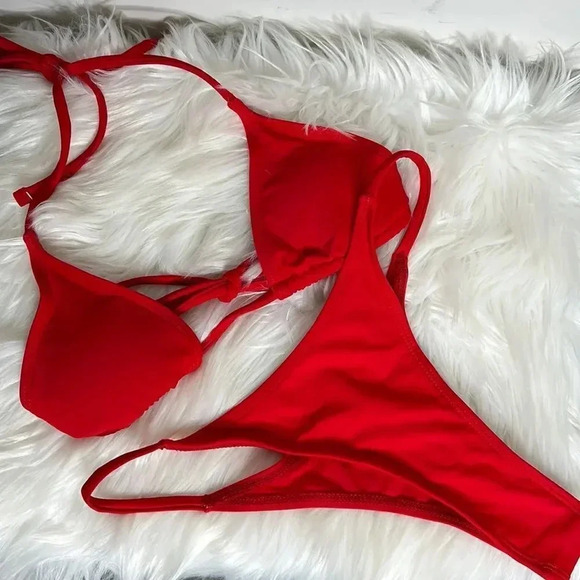 SHEIN Red Swim suit - Picture 1 of 5